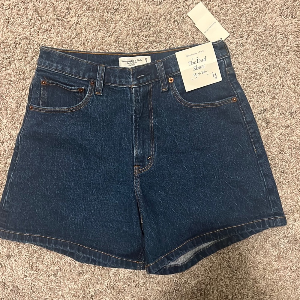 Abercrombie High Rise Dad Short NWT